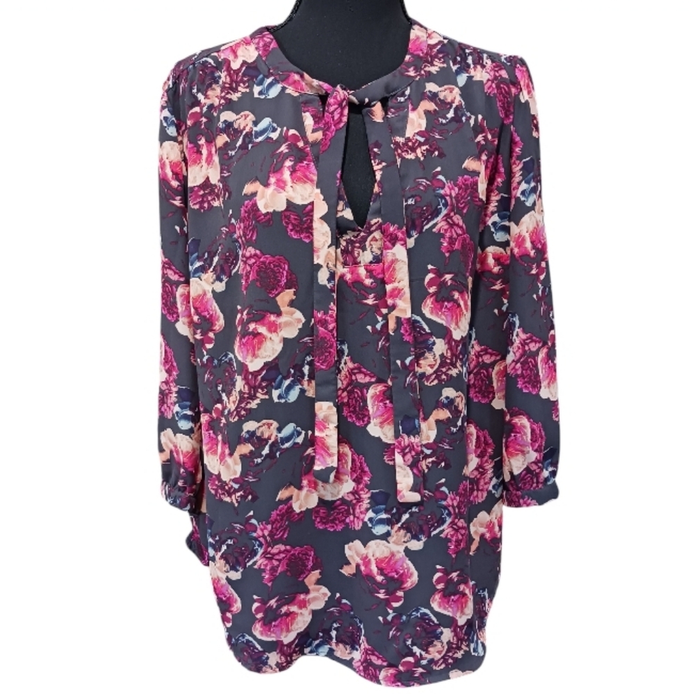 TORRID Tie Neck Georgette Blouse